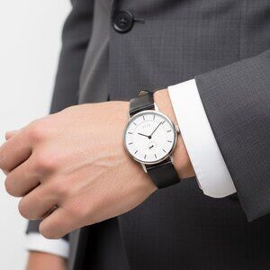 NWT Authentic Dufa  X Krøyer Sætter Lassen White Dial Men's Watch